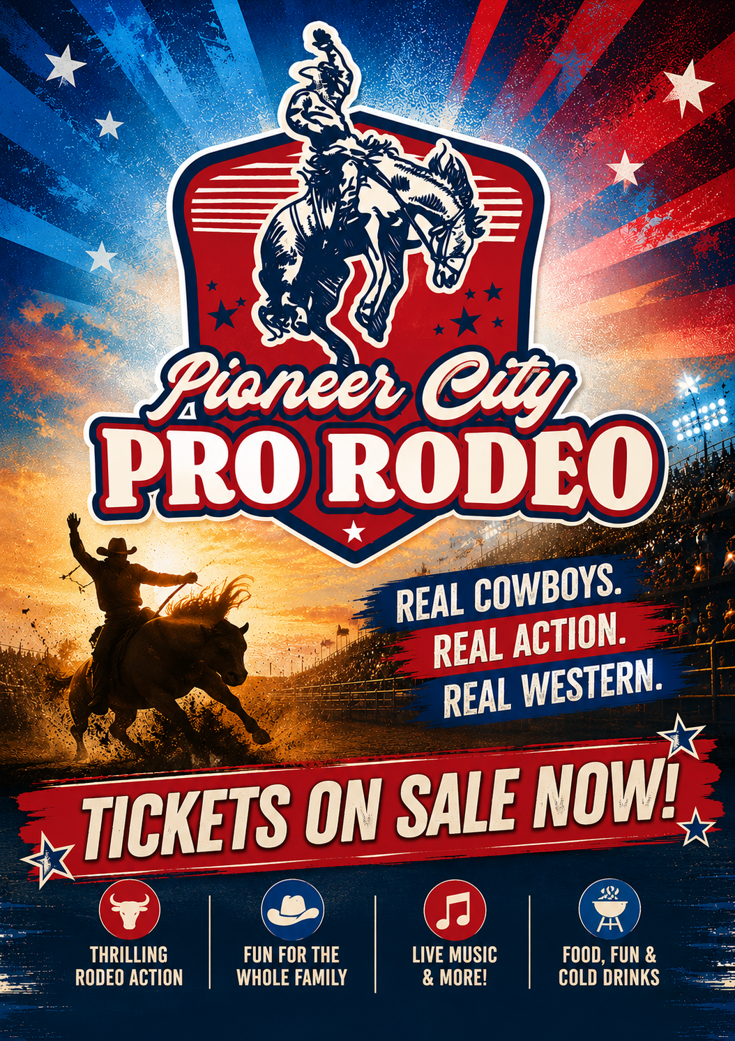 PIONEER CITY PRO RODEO TICKETS ON SALE NOW!!!!